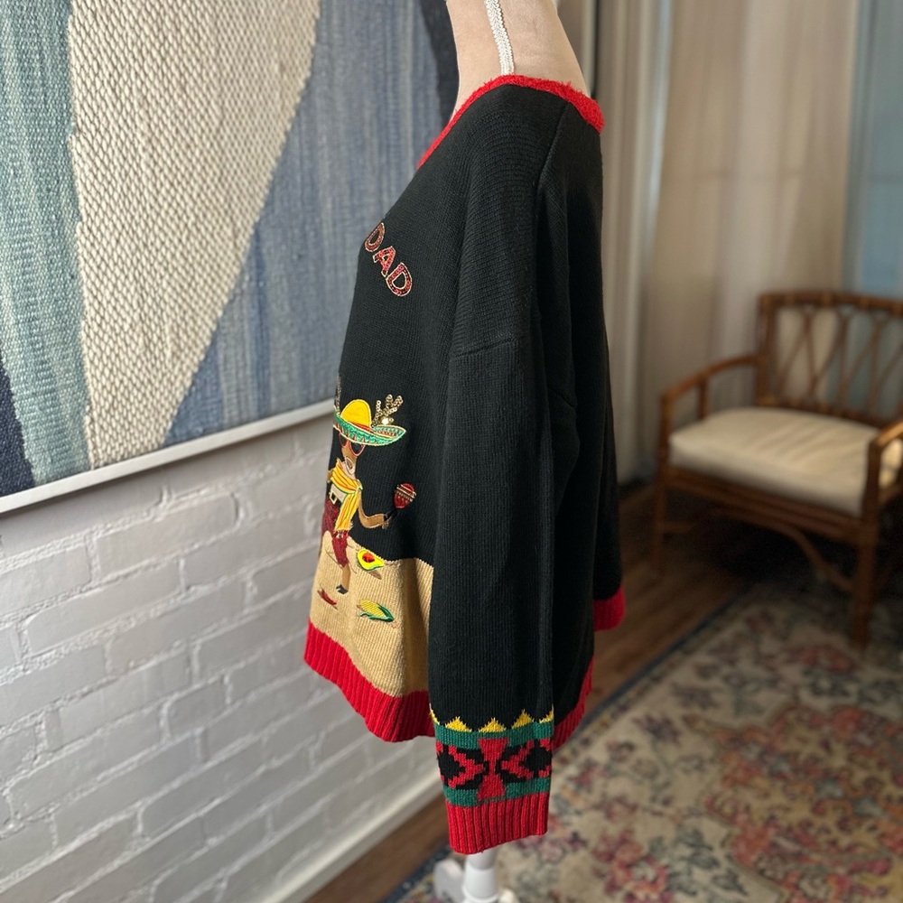 Holiday Time Feliz Navidad 3D Christmas Sweater - Picture 8 of 12